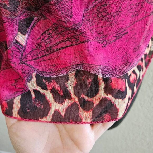 Agolde Sheer Animal Print Tank Top - Picture 4 of 7